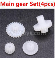 Wltoys 2019 Parts-Main Gear Set(4pcs),Wltoys 2019 RC Car Spare Parts Replacement Accessories,1:32 Scale 4wd,2019 rc racing car Parts,On Road Drift Racing Truck Car Parts